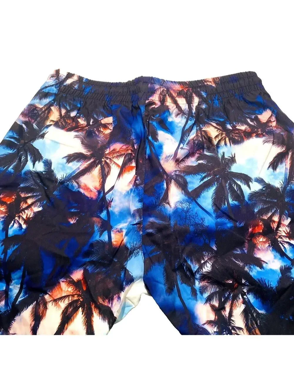 Mens Swim Trunks Casual Trendy Hawaiian Style Palm Tree Shorts For Summer New